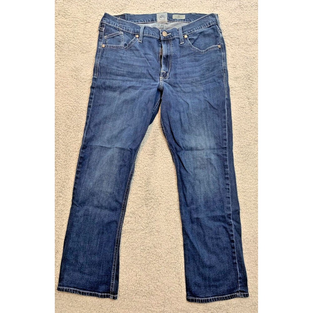 Men's Rock & Republic Neil Straight Denim Blue Jeans Size 38 x 32 5-Pocket